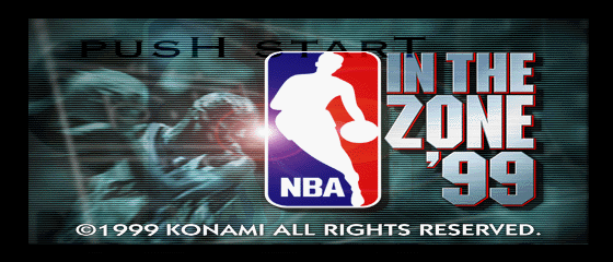 NBA In the Zone 99 Title Screen